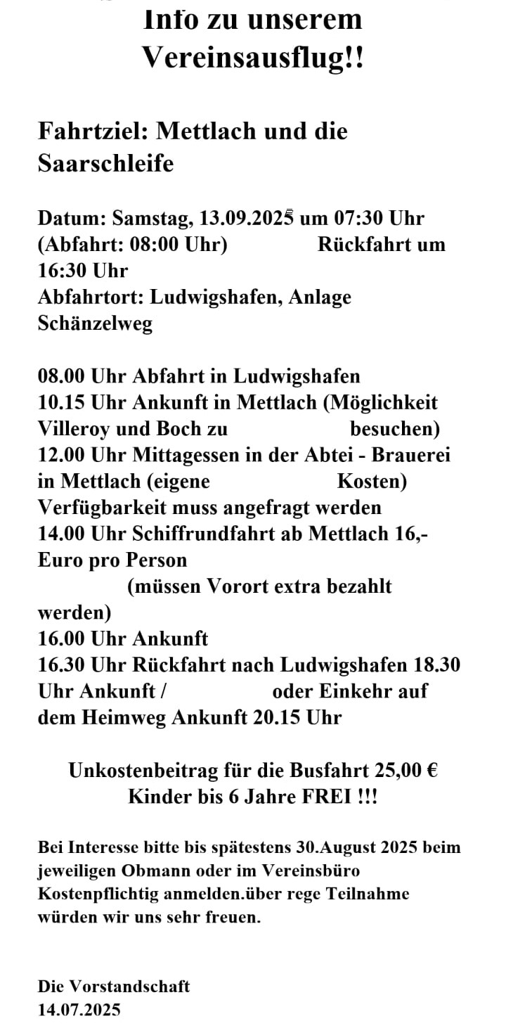 Vereinsausflug